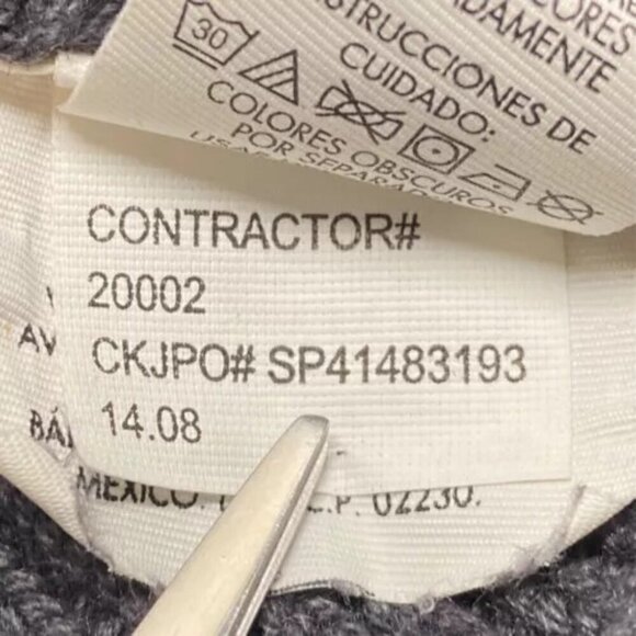 Calvin Klein Jeans Men's XL Sweater Dark Gray Half Zip Mock Neck CK Logo Zipper - Picture 8 of 14